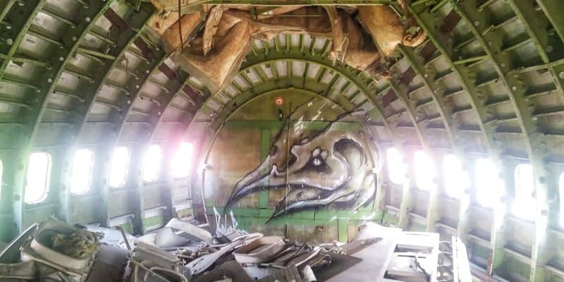 An abandoned aircraft in Bangkok, Thailand