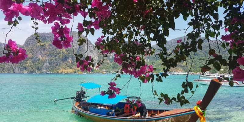 Long tail boat on Koh Phi Phi
